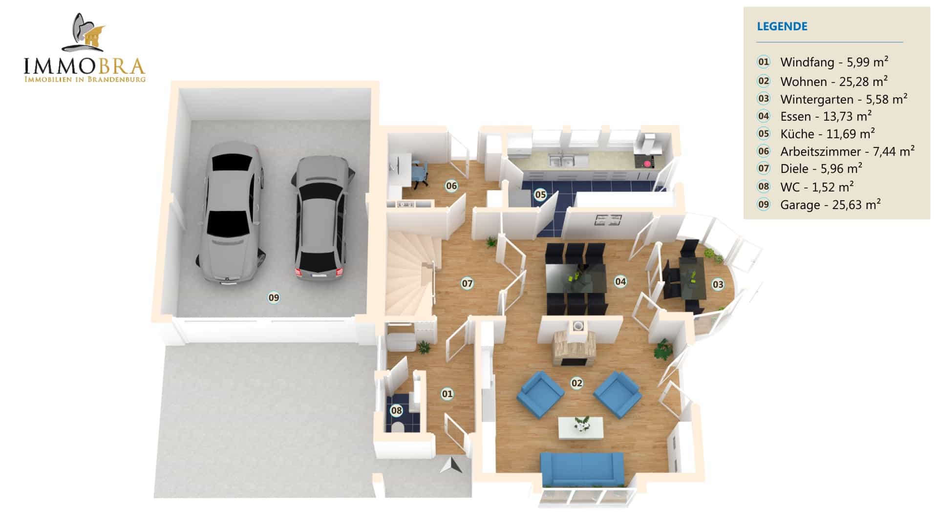 Attraktives Einfamilienhaus mit Doppelgarage am Seehof › Immobra Attraktives Einfamilienhaus mit Doppelgarage am Seehof › Immobra