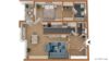 Grundriss 2 - 2,5 Zimmer-Wohnung in gepflegter Wohnanlage mit Tiefgaragenstellplatz