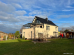 Gartenblick zum Haus - Großes Einfamilienhaus mit überdachter Terrasse und eigenem Bootsliegeplatz an der Havel