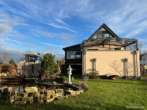 Giebel gartenseitig - Großes Einfamilienhaus mit überdachter Terrasse und eigenem Bootsliegeplatz an der Havel